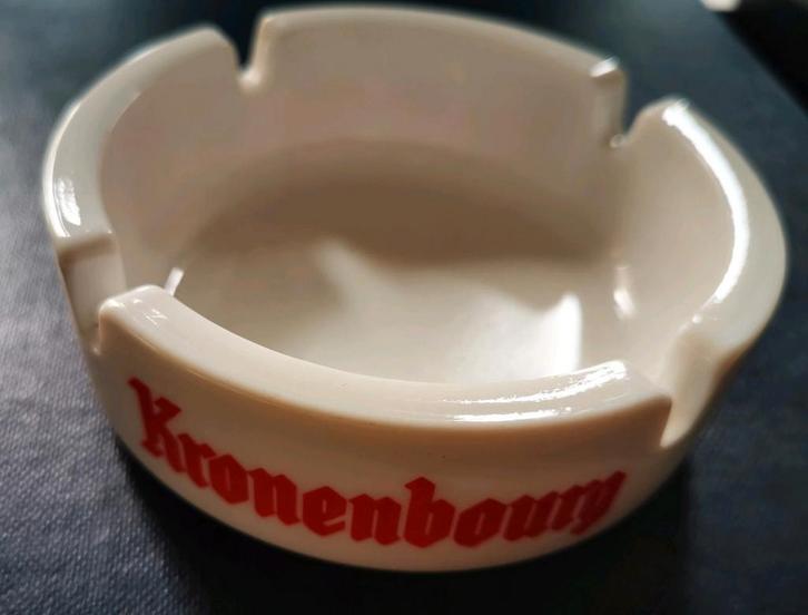 Kronenbourg asbak pirex glas nieuwstaat, Verzamelen, Biermerken, Ophalen of Verzenden
