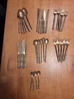 Mooi bestek nikkelbrons ,  met visbestek, Antiek en Kunst, Ophalen