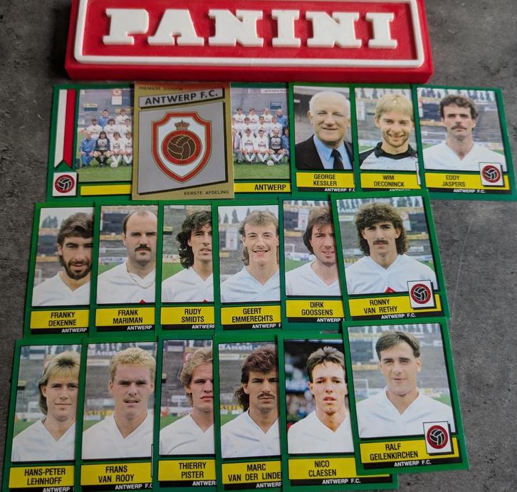 PANINI FOOTBALL 89 FC ANTWERP  18 STICKERS 1989, Hobby en Vrije tijd, Stickers en Plaatjes, Nieuw, Verzenden
