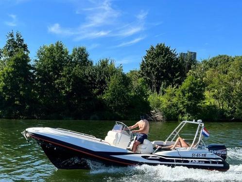 ZAR 65 Suite, Evinrude E-TEC 200 H.O., Harbeck Tandemasser, Watersport en Boten, Rubberboten, Gebruikt, Overige merken, Overige materialen