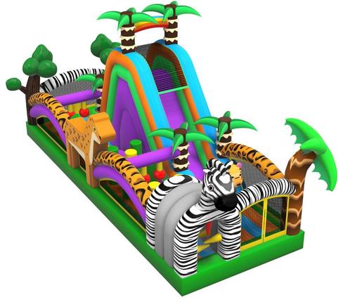 Spingkasteel Stormbaan Animals te koop Nieuw, Hobby en Vrije tijd, Feestartikelen | Verhuur, Nieuw, Ophalen