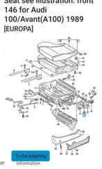 Seat Stopper Set Audi VW 893881195 / 357881195, Handtassen en Accessoires, Ophalen of Verzenden, Zo goed als nieuw