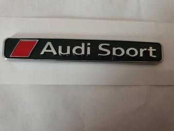 Logo de la valise AudiSport > noir brillant/argent noir
