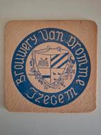 Oud bierviltje brouwerij Van Dromme Izegem, Verzamelen, Biermerken, Ophalen of Verzenden