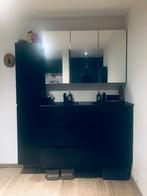 Badkamermeubel, wandkast + spiegelkast, Huis en Inrichting, Badkamer | Badkamermeubels, Ophalen, Zo goed als nieuw, Spiegelkast