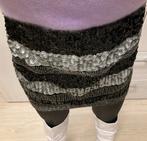 Winters minirokje met pailletten Sophyline&Co maat S, Verzenden, Zwart, Nieuw, Maat 36 (S)