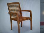 6 Teak stoelen, Ophalen, Stapelbaar