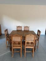 Antieke Mechelse tafel en 6 stoelen, Ophalen