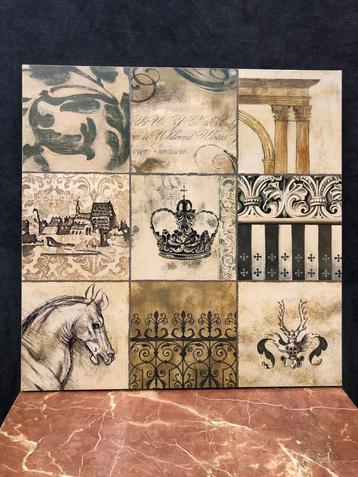 Wanddecoratie / wandpaneel 90 x 90 cm beschikbaar voor biedingen