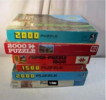 6 Grote Puzzels - 1500 tot 3000 stuks beschikbaar voor biedingen