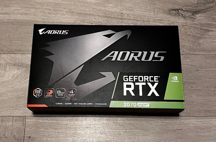 Carte graphique - Aorus RTX 2070 Super, Informatique & Logiciels, Cartes vidéo, Comme neuf, Nvidia, PCI-Express 3.0, GDDR6, HDMI