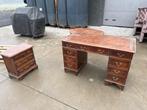 vintage bureeltafel en ladenblok, Ophalen, Gebruikt, Bureau