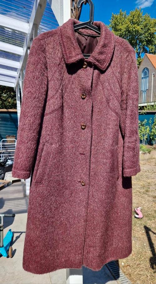 Echte Vintage Lama wollen jas, maat 44., Kleding | Dames, Jassen | Winter, Zo goed als nieuw, Maat 42/44 (L), Ophalen