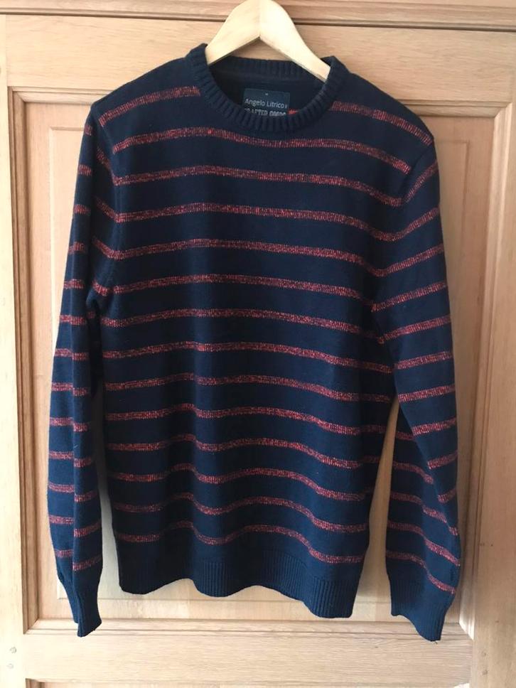 Mannentrui maat M, Kleding | Heren, Truien en Vesten, Zo goed als nieuw, Maat 48/50 (M), Blauw, Ophalen of Verzenden