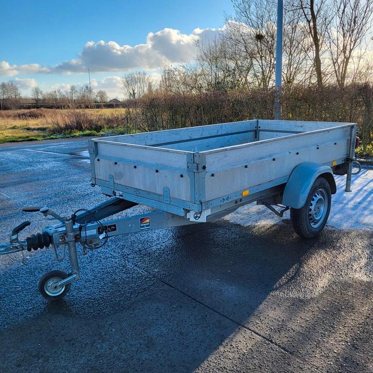 Aanhangwagen geremd- 750kg, Autos : Divers, Remorques, Enlèvement