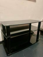 glazen kast, voor tv, tafel, Huis en Inrichting, Tafels | Sidetables, Ophalen, Zo goed als nieuw, Glas