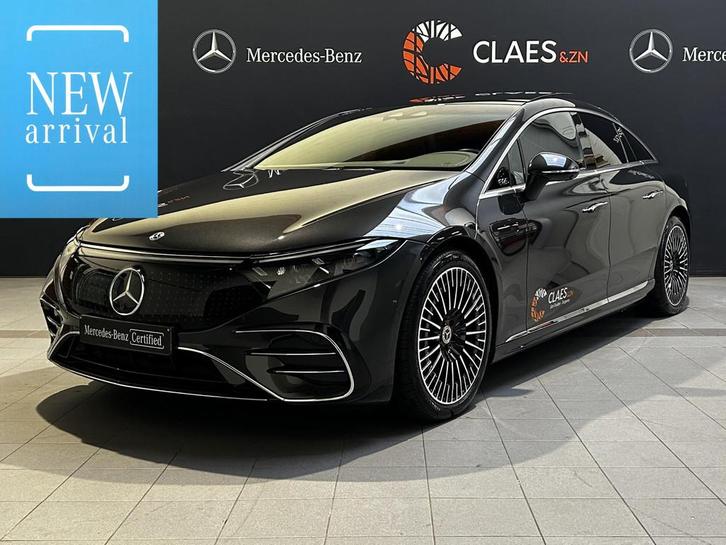 Mercedes-Benz EQS 450+ AMG Line + 2x Onderhoud ServiceCare, Auto's, Mercedes-Benz, Bedrijf, Te koop, EQS, 360° camera, Alarm, Android Auto