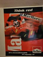 Poster sticker Ferrari f1 spa gp 1997, Verzamelen, Ophalen of Verzenden, Sport, A1 t/m A3, Rechthoekig Staand