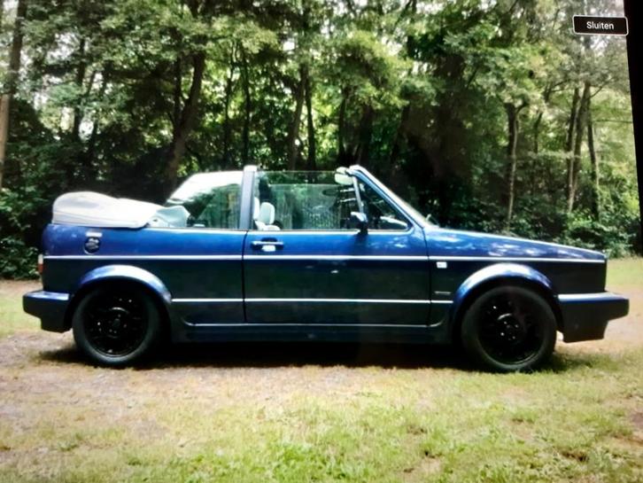 Golf 1 cabrio 1992 verlaagd nieuw dak oldtimer, Auto's, Volkswagen, Particulier, Golf, Open dak, Radio, Trekhaak, Benzine, Cabriolet
