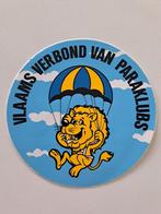 Vintage Sticker - Vlaams Verbond van Paraklubs, Ophalen of Verzenden, Nieuw, Bedrijf of Vereniging