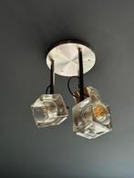 Kroonluchter, Huis en Inrichting, Lampen | Kroonluchters, Ophalen, Zo goed als nieuw, Glas, Vintage