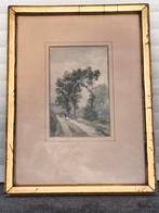 Aquarelle signe m cambier 1886, Antiquités & Art, Enlèvement ou Envoi