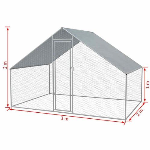kippenren tegen vossen , kippen ren 3 x 2x 2, Dieren en Toebehoren, Pluimvee | Toebehoren, Ophalen of Verzenden