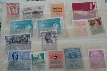 postzegels, uit de tijd van Hitler en de oorlog beschikbaar voor biedingen