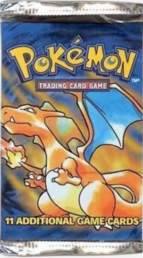 Pokémon Base Set (Unlimited): Booster Pack - Charizard, Hobby en Vrije tijd, Verzamelkaartspellen | Pokémon, Nieuw, Booster, Ophalen of Verzenden