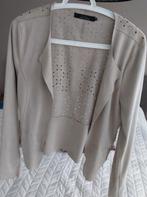 Only : nieuw beige crème open blazer suedine vest jasje , 38, Kleding | Dames, Maat 38/40 (M), Only, Beige, Nieuw
