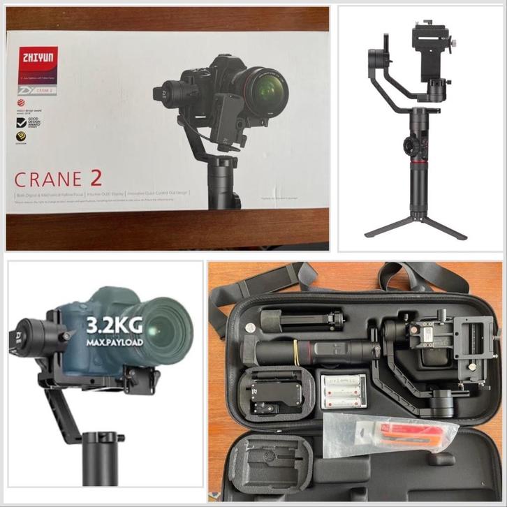Zhiyun Cran 2 stabilisator - Perfecte staat - Nieuw, Audio, Tv en Foto, Fotografie | Fotostudio en Toebehoren, Nieuw, Overige typen