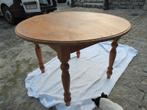 Ronde tafel in den spar met verlengstukken eettafel, Antiek en Kunst, Ophalen