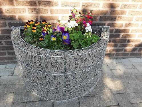 Promo! Steenkorven bloembak -75% korting, Tuin en Terras, Bloembakken en Plantenbakken, Nieuw, Binnen, Ophalen