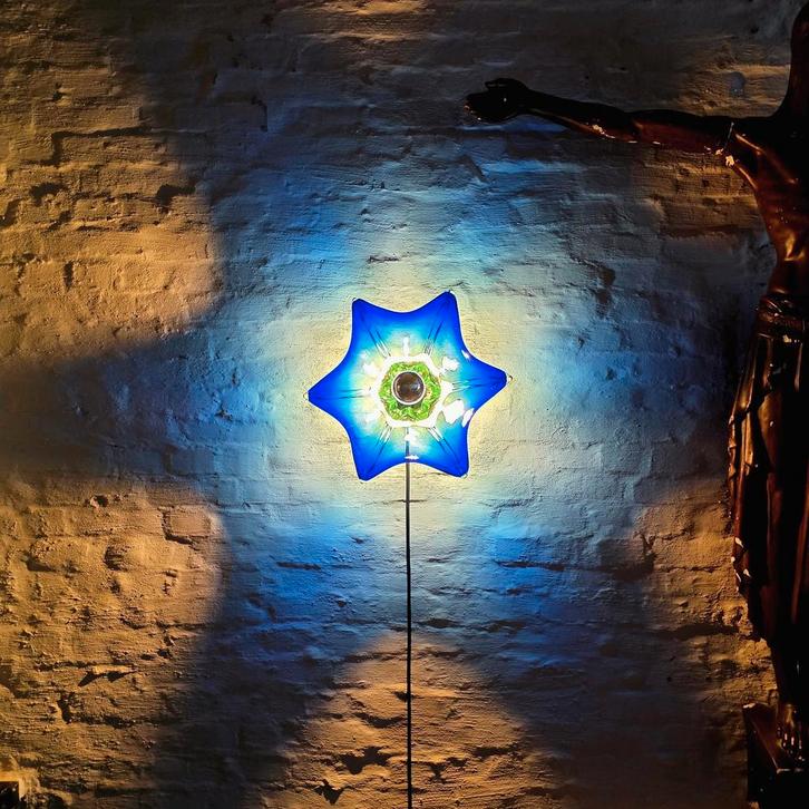 Vintage Murano glazen wandlamp., Antiek en Kunst, Antiek | Verlichting, Ophalen of Verzenden