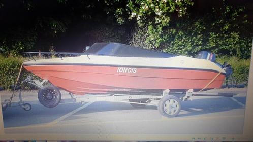 Bateau, Watersport en Boten, Motorboten en Motorjachten, Gebruikt, Overige materialen, Tot 6 meter, Benzine, Buitenboordmotor