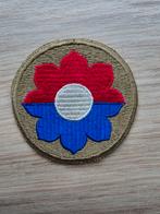 US WW2 9th Infantry division patch zeer mooie whiteback, Ophalen of Verzenden