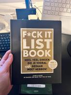 Livre de listes F*ck-it - NOUVEAU, Enlèvement ou Envoi, Autres types, Neuf, Jacob & Haver