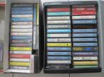 lot d'une quarantaine de cassettes audio années 80's 90's, Originale, Utilisé, Enlèvement ou Envoi, Avec boîte de rangement, étagère ou coffret