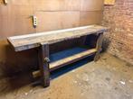 Oude werkbank, Doe-het-zelf en Bouw, Ophalen, Gebruikt, 170 cm of meer, Bankschroef