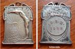 Sportmedaille in art-deco stijl Belgische zwemkamp 1922, Postzegels en Munten, Penningen en Medailles, Verzenden, Brons