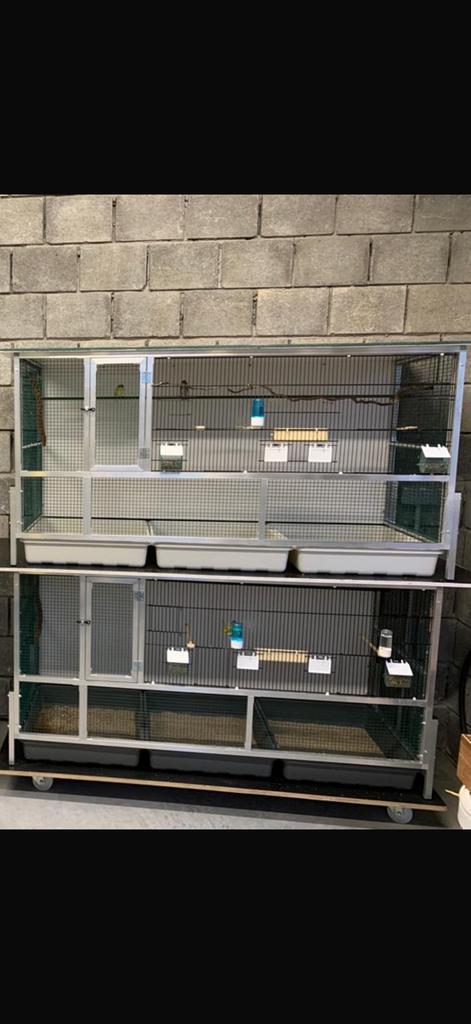 Kweekkooien alu, Dieren en Toebehoren, Vogels | Hokken en Kooien, Zo goed als nieuw, Aluminium, Ophalen