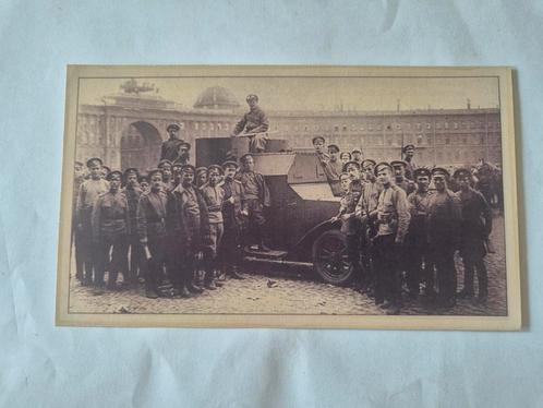 Foto Petrograd 1917 met Austin pantserwagen soldaten, Verzamelen, Militaria | Algemeen, Ophalen of Verzenden