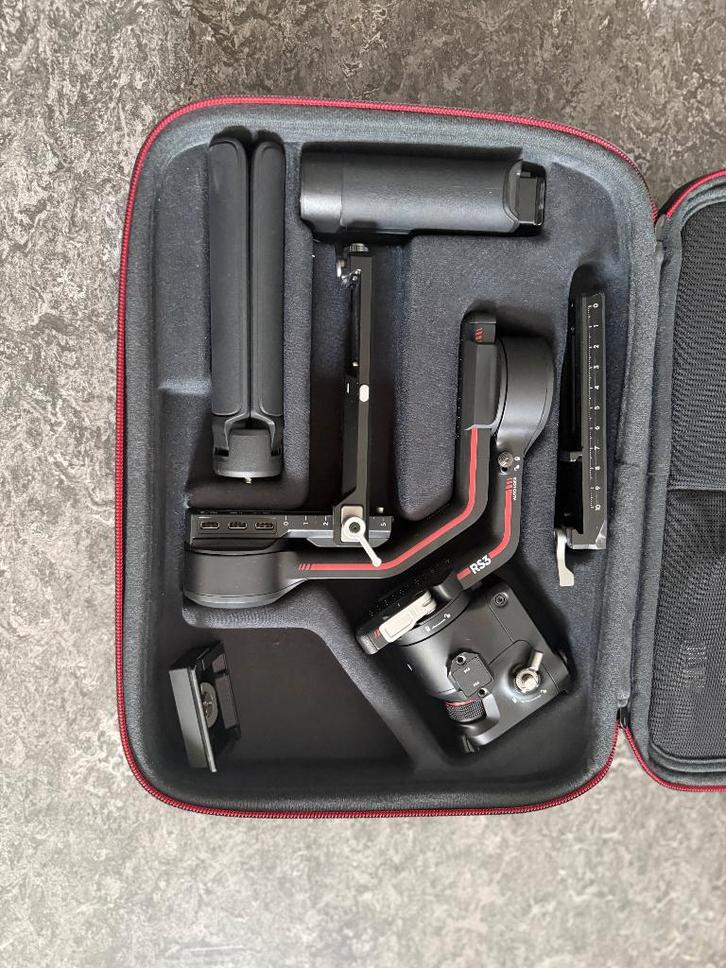 Dji RS3 gimble met koffer + extra handle, Audio, Tv en Foto, Fotografie | Statieven en Balhoofden, Zo goed als nieuw, Overige typen