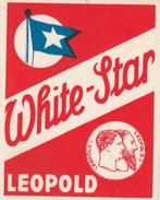 Bieretiket België : Leopold White Star, Collections, Marques de bière, Enlèvement ou Envoi, Neuf, Autres types, Autres marques
