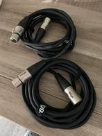 2 Cables STAGG NMC 3R XLR/XLR 3M Neutrik - Mâle/Femelle, Muziek en Instrumenten, Kabels en Stekkers, Nieuw