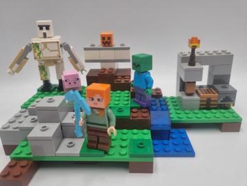 Lego Minecraft 21123 Le Golem de fer, Enlèvement ou Envoi, Comme neuf, Ensemble complet, Lego