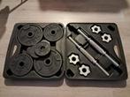 Halterset 20kg + 2x 0,5kg Domyos, Sport en Fitness, Fitnessmaterialen, Ophalen, Gebruikt, Halterset