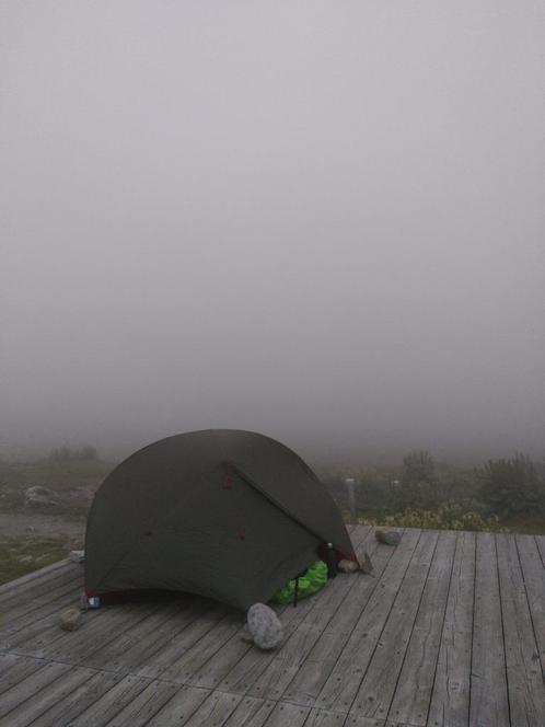 Tente MSR Hubba Hubba NX 2 personnes Green, Caravans en Kamperen, Tenten, tot en met 2, Zo goed als nieuw, Ophalen of Verzenden