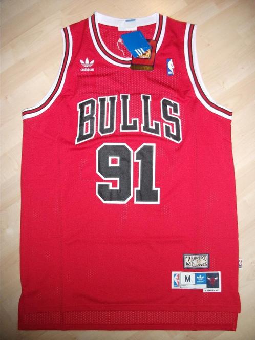 Chicago Bulls Retro Jersey Rodman maat: M, Sports & Fitness, Basket, Neuf, Vêtements, Envoi