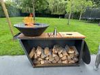 Bbq Plancha Nieuw, Tuin en Terras, Houtskoolbarbecues, Ophalen, Nieuw, Chateau ferro, Met accessoires